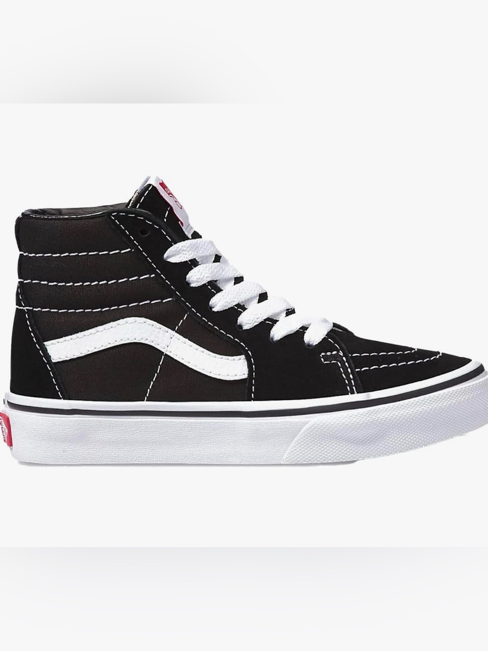Vans Black and White Sk8-Hi Kids' High-Top Sneakers